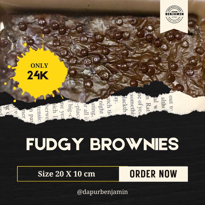 

Fudgy Brownies ( 20x10 )