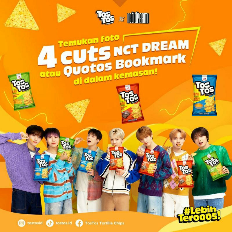 

[Dapat Freebies] TOS TOS X NCT DREAM Snack Tortilla Chips Dua Kelinci Ciki Tostos