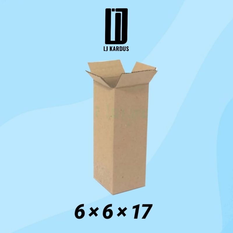 

kardus packing polos botol uk 6x6x17