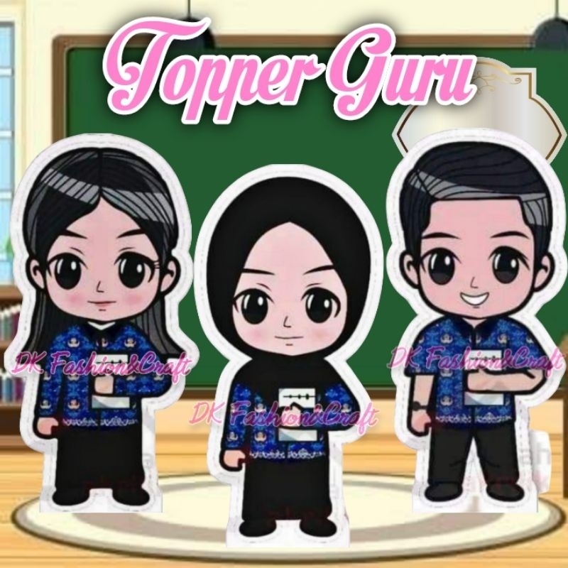Topper Karakter Guru PGRI Jumbo 13cm