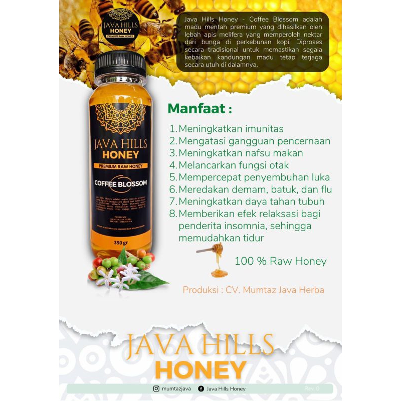 

madu coffee blossom Java hills honey 500 gram