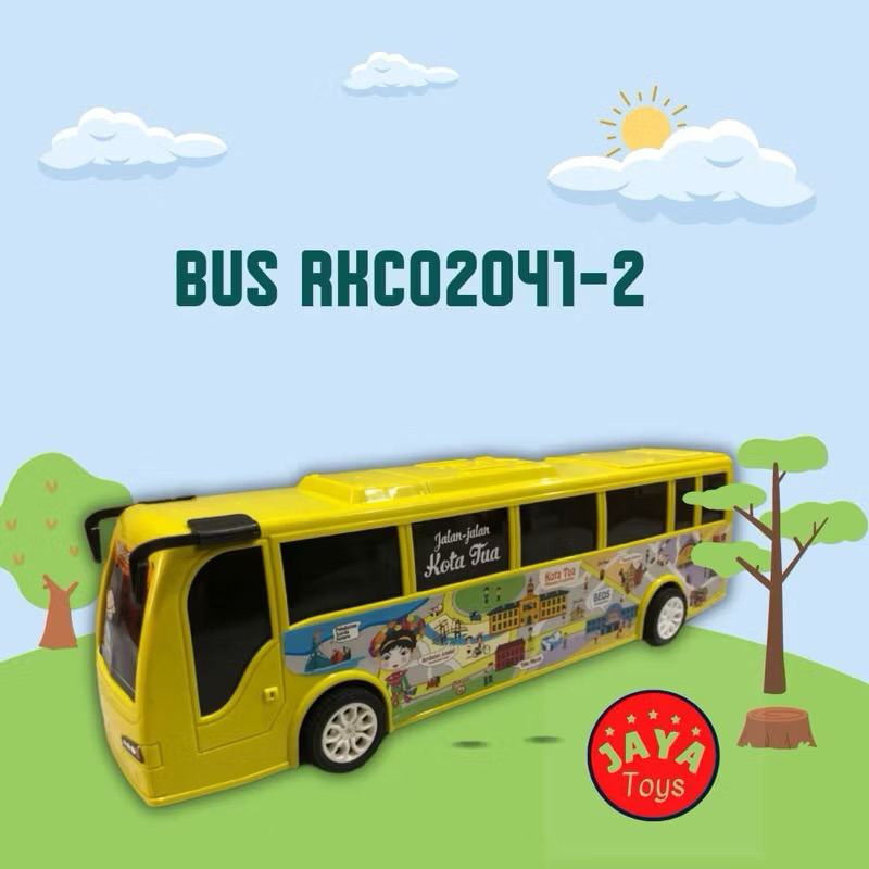 Mainan Busway Plastik Trans jakarta like Busway RKC