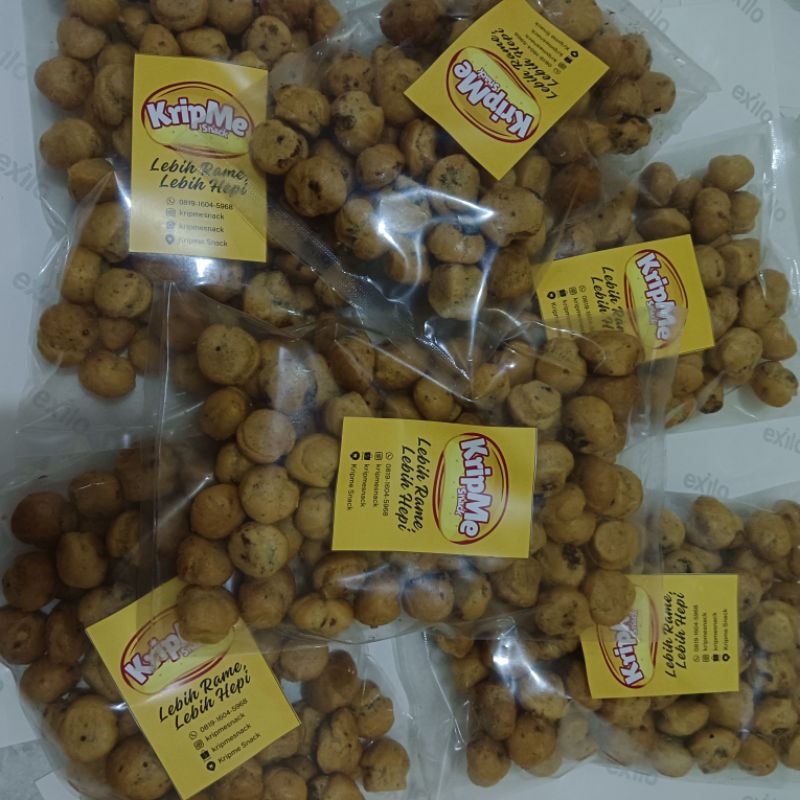 

KripMe Snack Jual Soes Coklat Lumer (1/4 Kg), Soes Coklat Kiloan, Soes Coklat Enak, Kue Sues Kering Premium