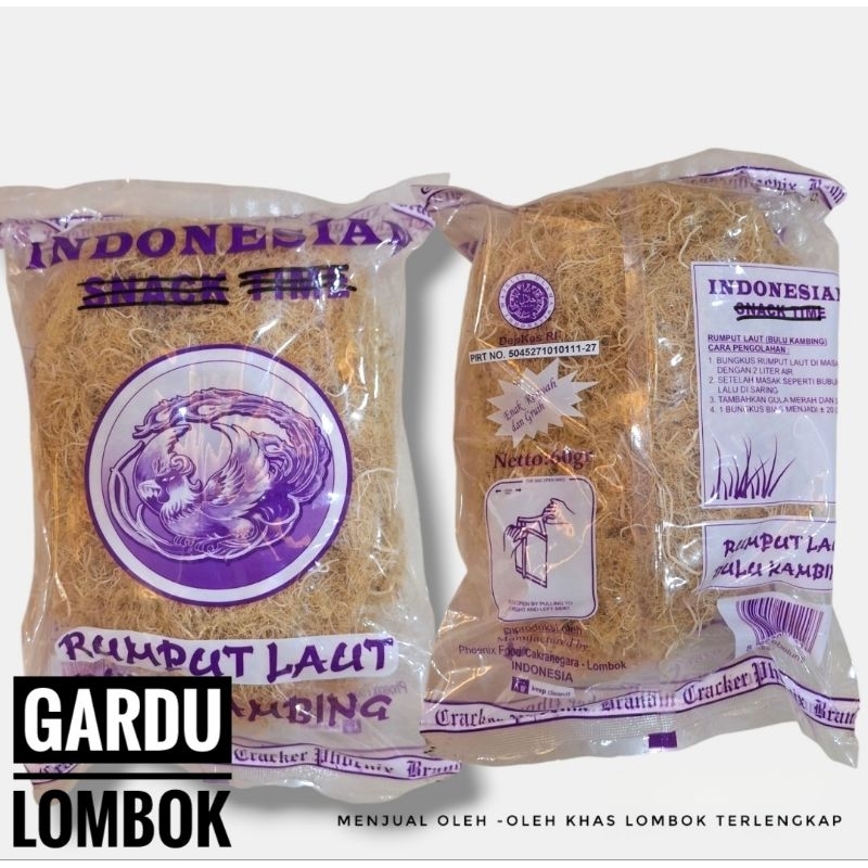 

Rumput Laut gracilaria // bulu kambing Phoenix Kualitas premium Khas Lombok