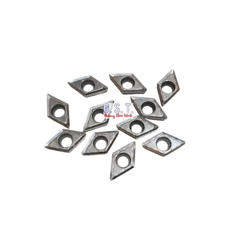 insert bubut khusus alumunium DCMT11 T3 mata pisau bubut dcmt 11 bukan insert pcd kinclong