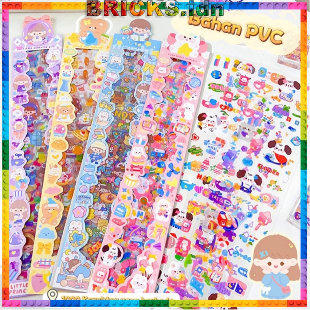 

20 Pcs Stiker Pack Panjang Bahan PVC Stiker Momo Anti Air Untuk Deco Buku Jurnal/Botol/Casing Hp