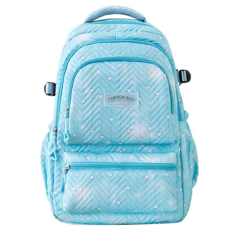 Tas Ransel Perempuan Wanita Cewek Punggung Ala Korea Kuliah Aesthetic Backpack Motif Love Kecil Cowo