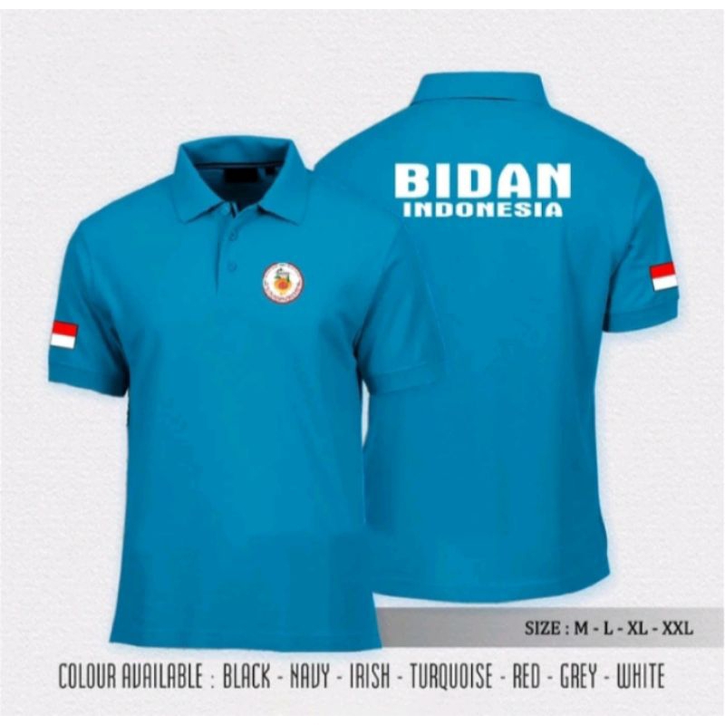 custom kaos polo shirt BIDAN persatuan bidan Indonesia