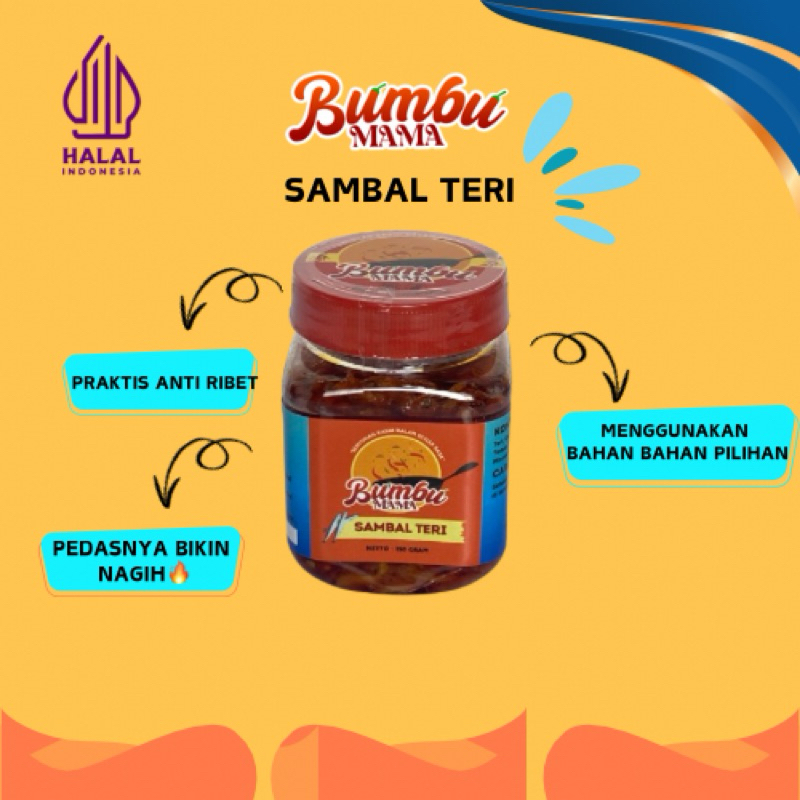 

SAMBAL TERI PEDAS BUMBU MAMA