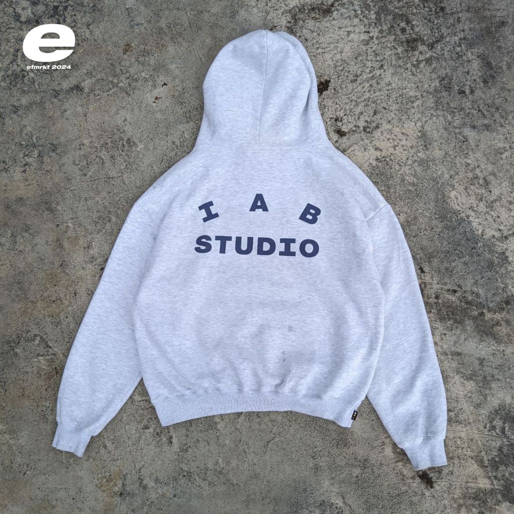 IAB STUDIO hoodie oatmel grey 21SS