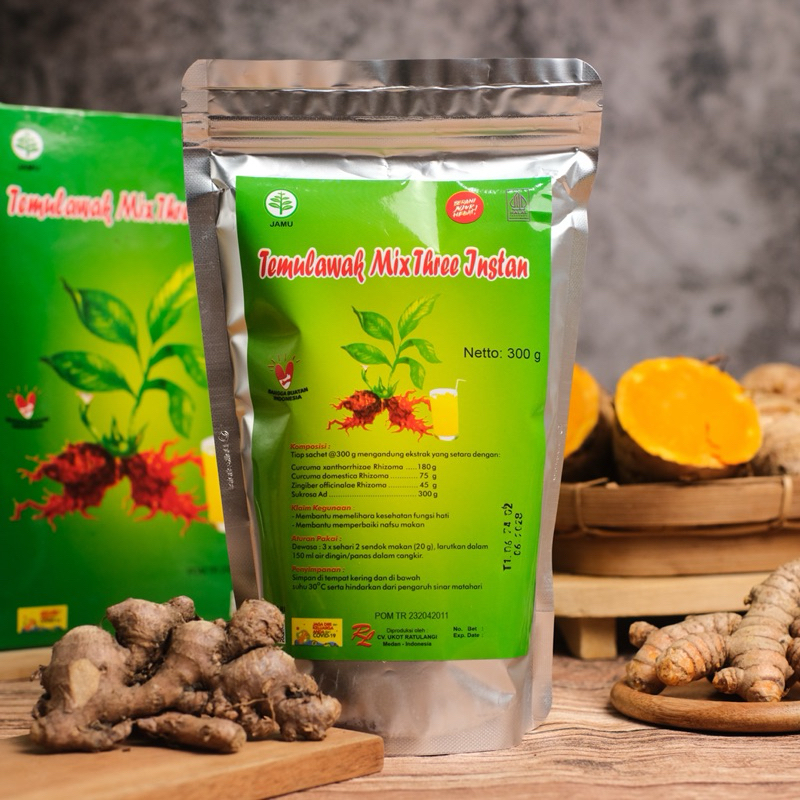 

Temulawak Mix Three Instan 300 gr - Minuman temulawak instan