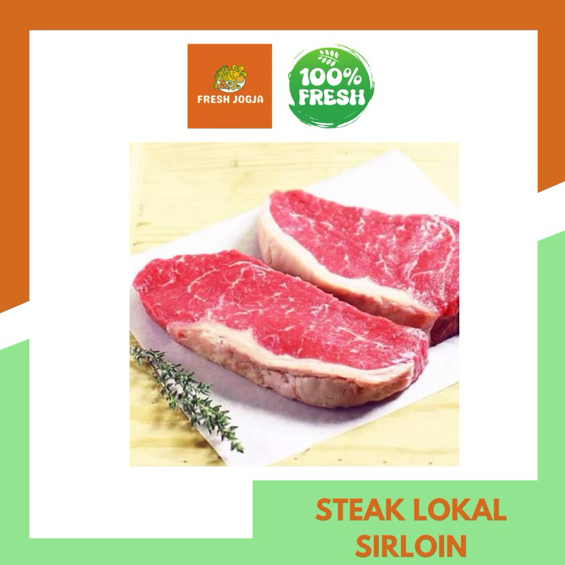 

Steak Lokal Sirloin 250gr | Fresh Jogja