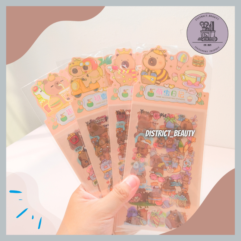 

STIKER CAPYBARA STIKER ANTI AIR PVC MOTIF CAPYBARA STIKER 3 LEMBAR KAPIBARA LUCU TERMURAH