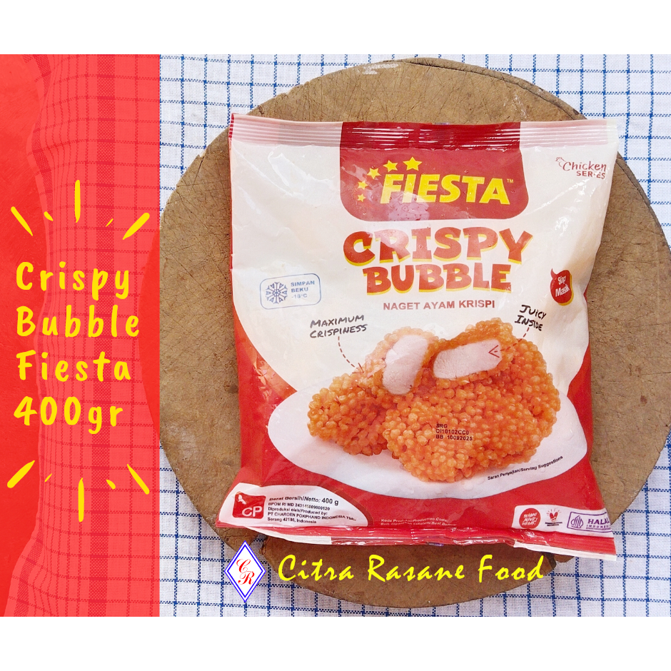 

Crispy Bubble Nugget / Naget Ayam Krispi Fiesta 400gr