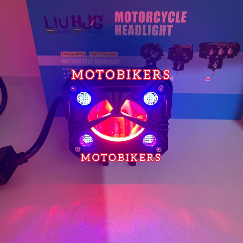 Lampu Sorot MT29  Pro Laser Gun Bi LED Outdoor Model 2023 Devil Eye HJG