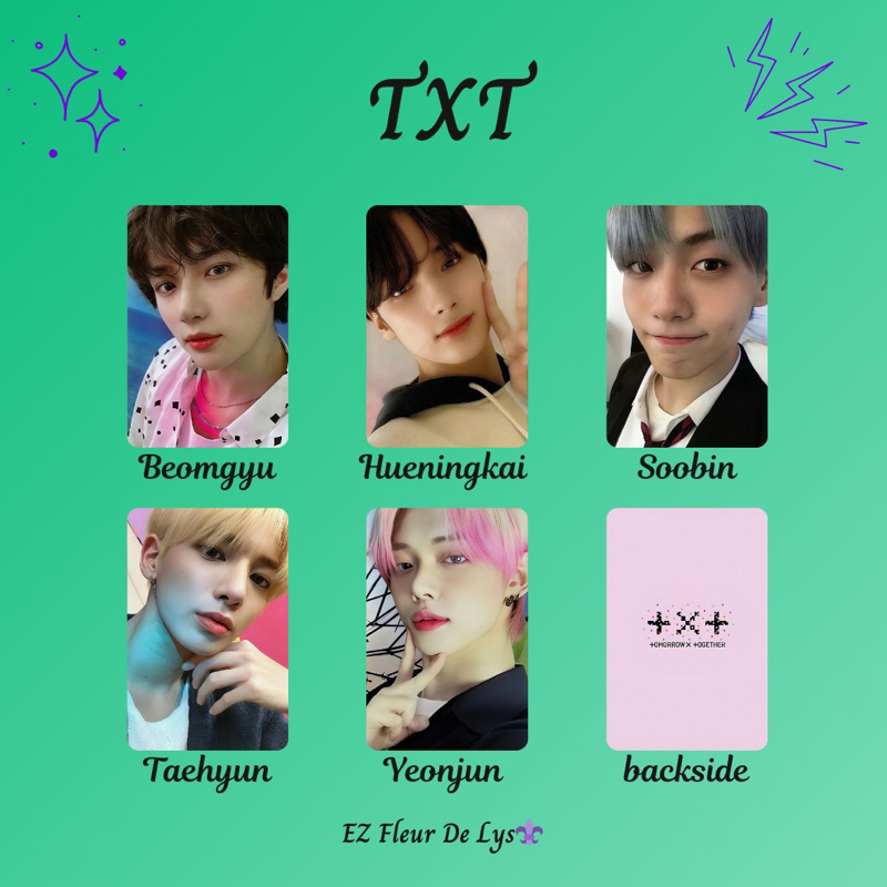 photocard replika pc unofficial TXT minisode 1 blue hour BEOMGYU HUENINGKAI SOOBIN TAEHYUN YEONJUN
