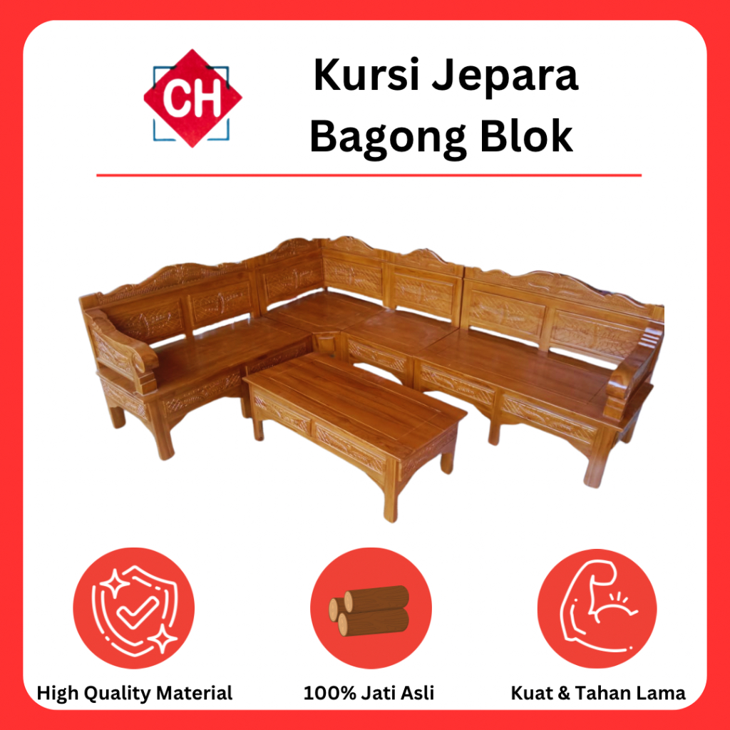 Kursi Ruang Tamu Jepara Bagong Blok Kursi Teras Jati Jepara Asli