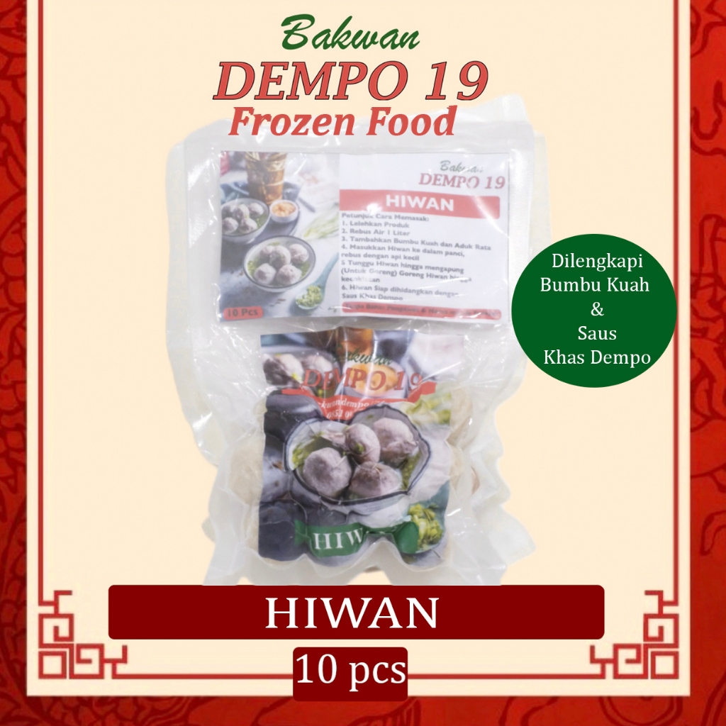 

Hiwan Bakwan Ikan isi 10 pcs khas Bakwan Dempo 19