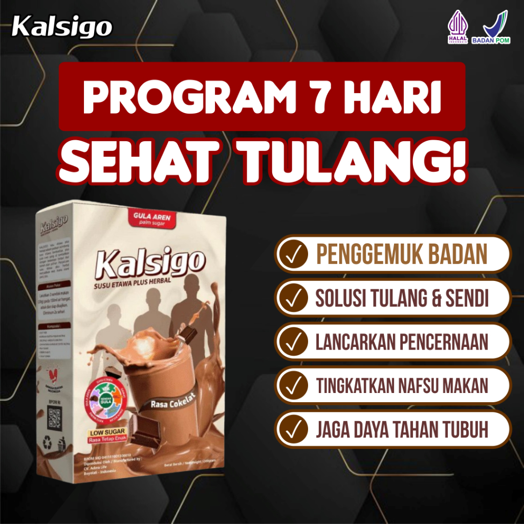 

Kalsigo Susu Penambah Nafsu Makan untuk Semua Usia, Diskon 50%, BPOM!