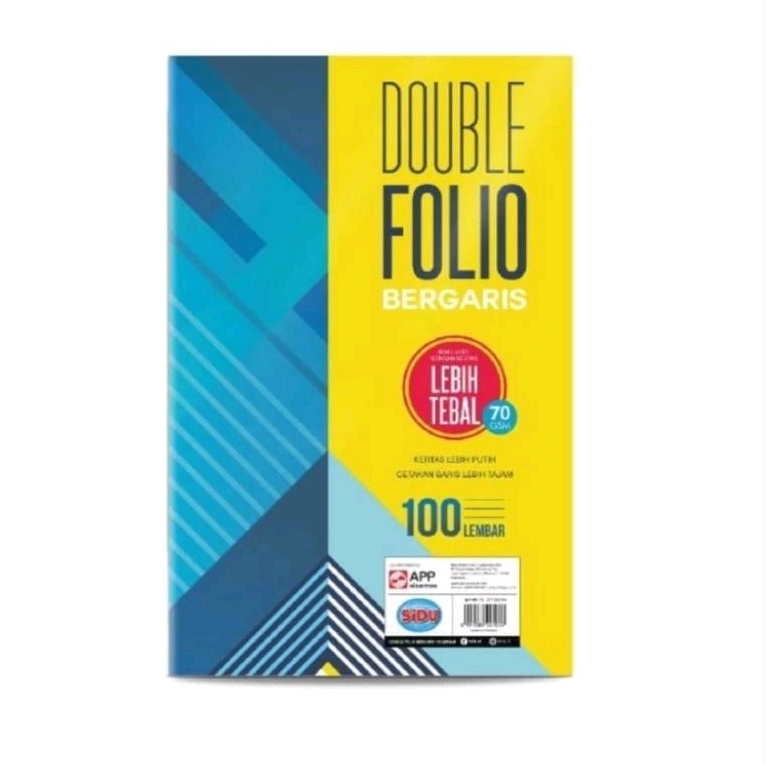 

Kertas Double Folio Bergaris Putih Sidu