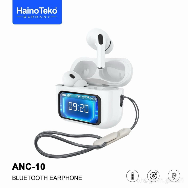 TWS Screen New digital headset airpods hainoteko Anc-10