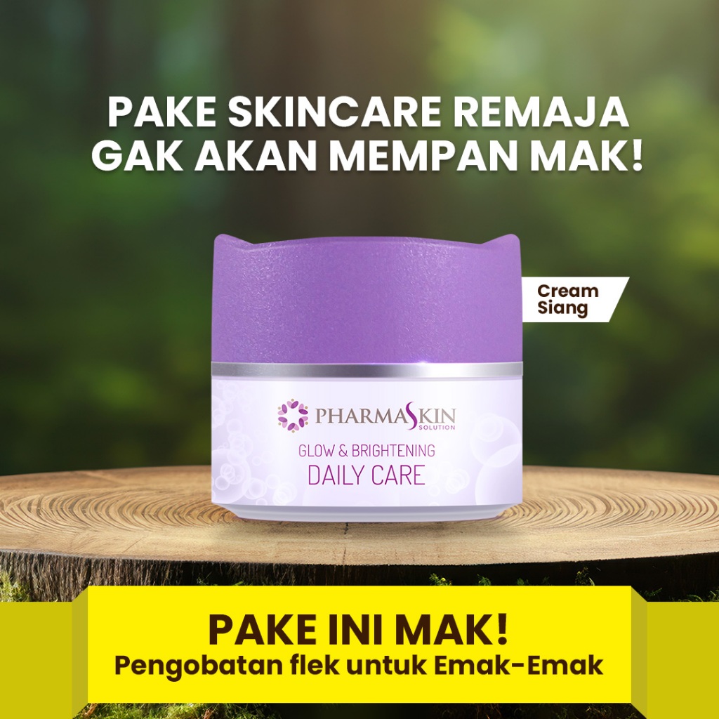 Daily care Glowing Dan Brightening [ Cream Siang Glowing By Pharmaskin ]