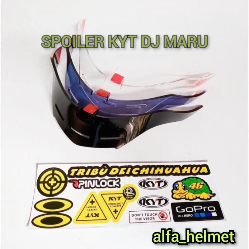 SPOILER KYT DJ MARU / SPOILER KYT DJ MARU + STICKER • Termurah