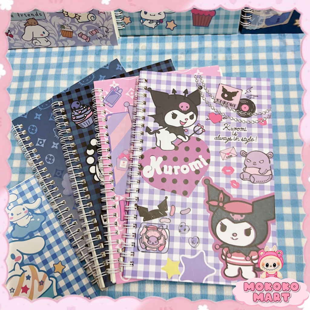 

MM Buku Tulis Ring A5 / Notebook A5 Cartoon Buku Catatan Aesthetic Buku Diary Alat Tulis Sekolah
