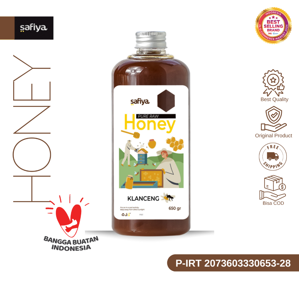 

Safiya Madu Murni Klanceng 650 Gram Raw Honey Premium
