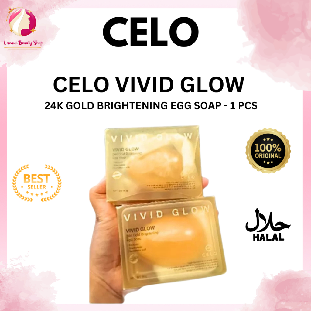 ❤️ Lavani ❤️ CELO VIVID GLOW 24K GOLD BRIGHTENING EGG SOAP
