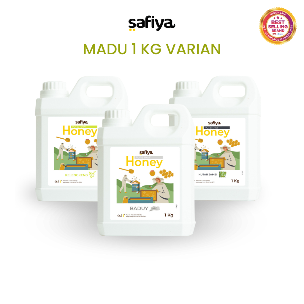 

Safiya Madu Murni 1 Kg Series Varian Raw Honey Asli