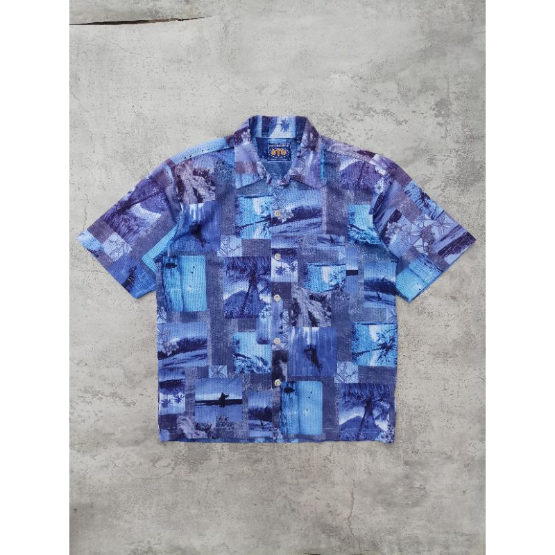 Kemeja hawaii second | hawaiian shirt | kemeja lengan pendek pria | kemeja motif | kemeja pantai sec