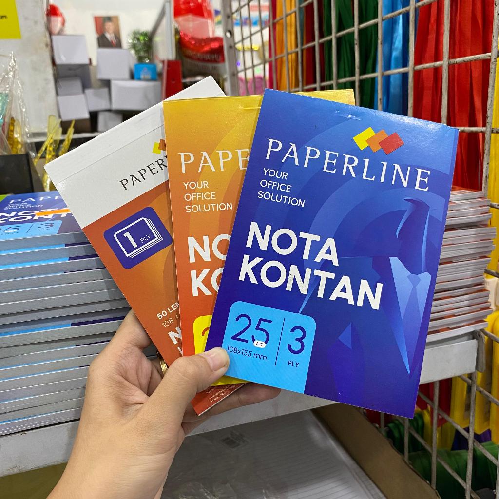 

Buku Nota Kontan merk PAPERLINE ukuran 108 x 155 mm Nota 1 ply 2 ply dan 3 ply