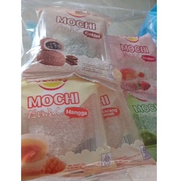 

MOCHI COKELAT, STROWBERY, MATCHA, MANGO OLEH-OLEH KHAS BALI HALAL MIX RASA ISI 6PCS