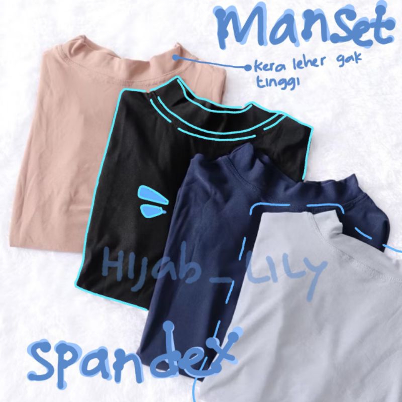 ×LILY× {MANSET SPANDEK SIZE L}Manset Baju Spandek ALL Size Dalaman Baju / Manset Baju Atasan Wanita 