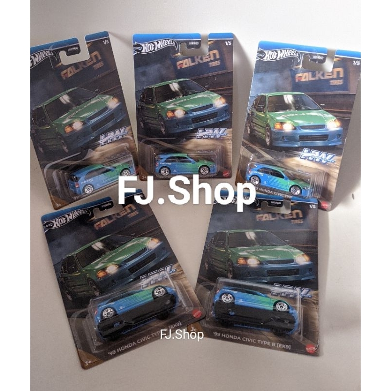 Hotwheels Honda Civic EK9 Falken | Hot Wheels HW Civic Type R Diecast 1:64