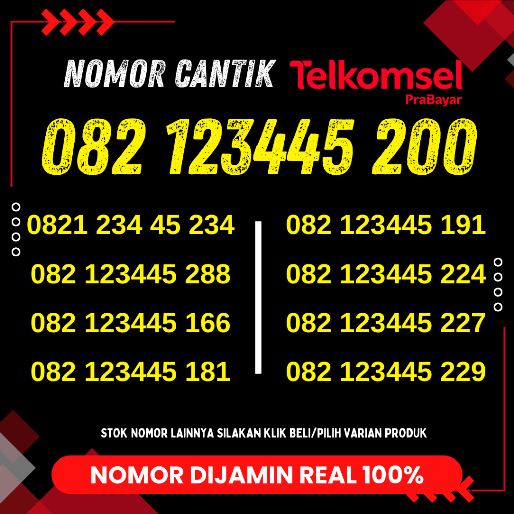 Nomor Cantik Simpati Kartu Perdana Telkomsel