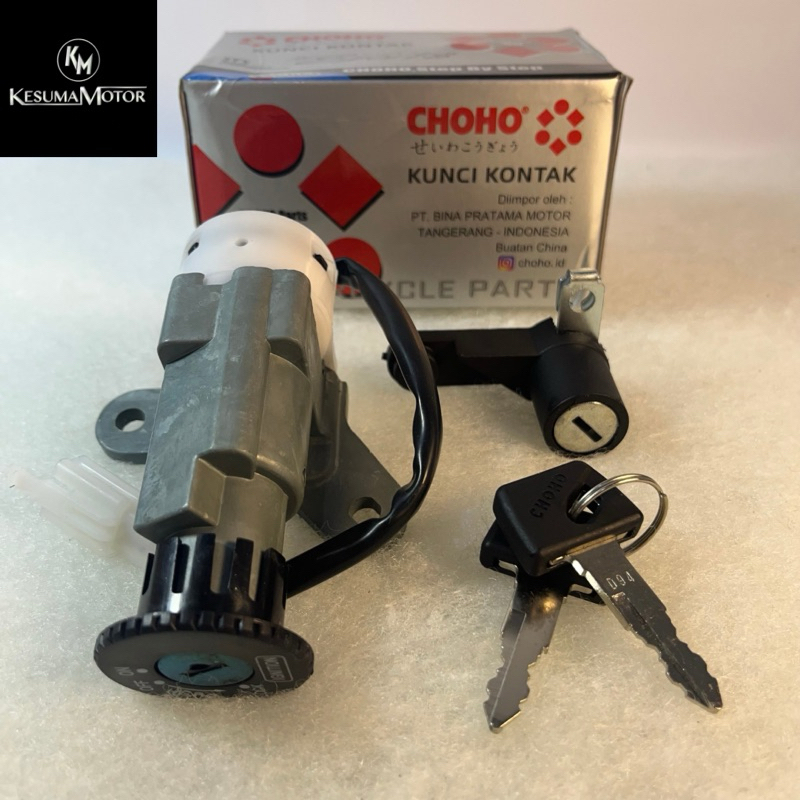 KUNCI KONTAK SET LENGKAP MIO SPORTY SMILE KARBU + KUNCI JOK-CHOHO