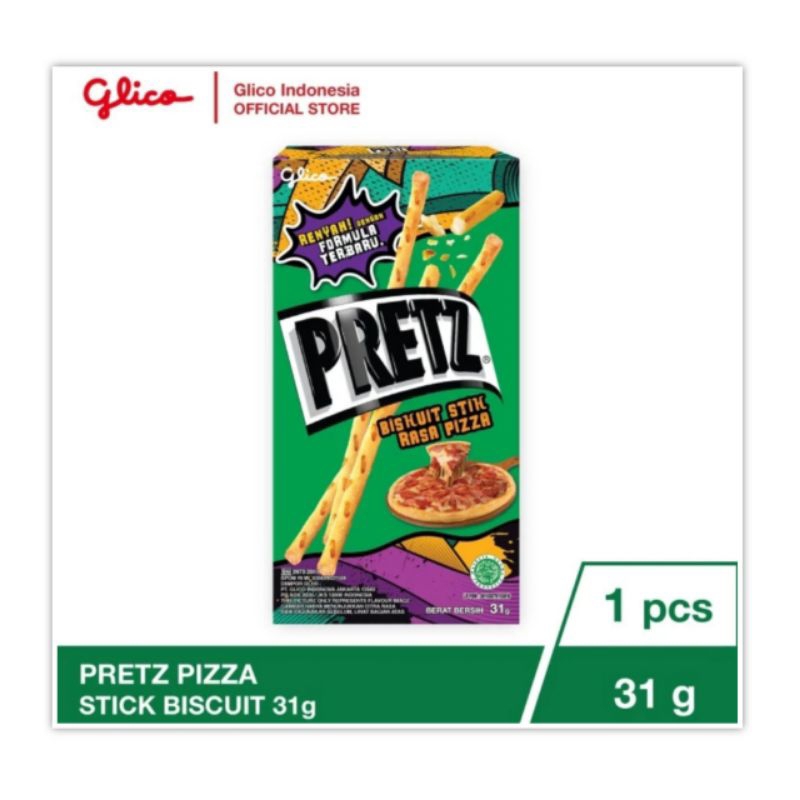 

Glico Pretz Pizza Stik Biskuit 31 gr Cemilan