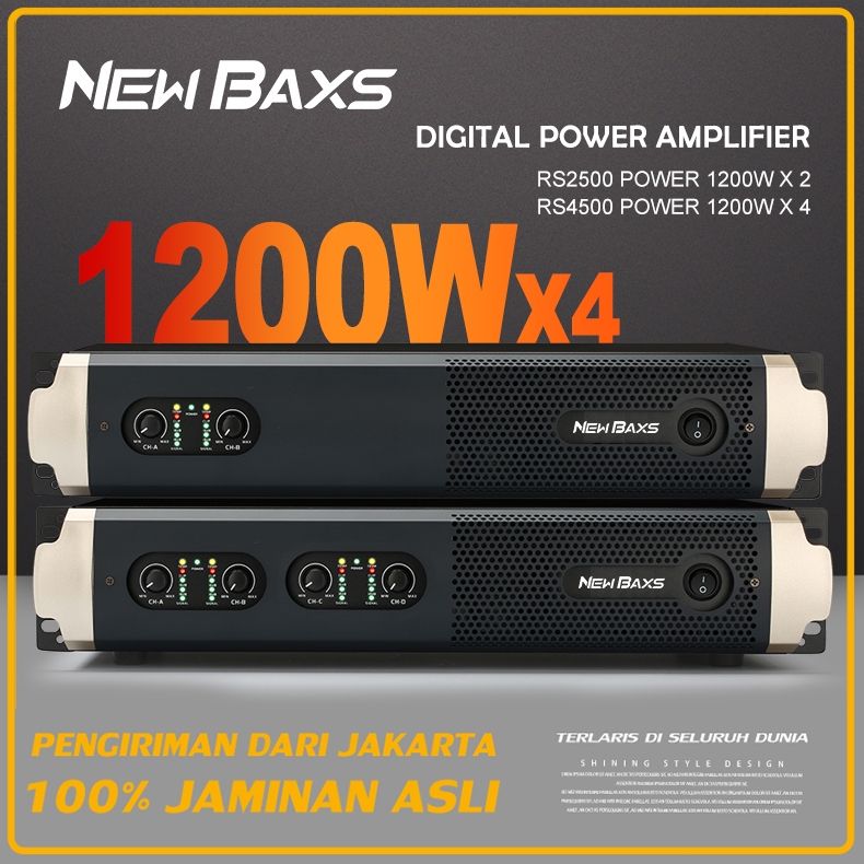 NEW BAXS kit amplifier power sound karaoke RS2500 / RS4500 amplifier Penguat Subwoofer Speaker ampli