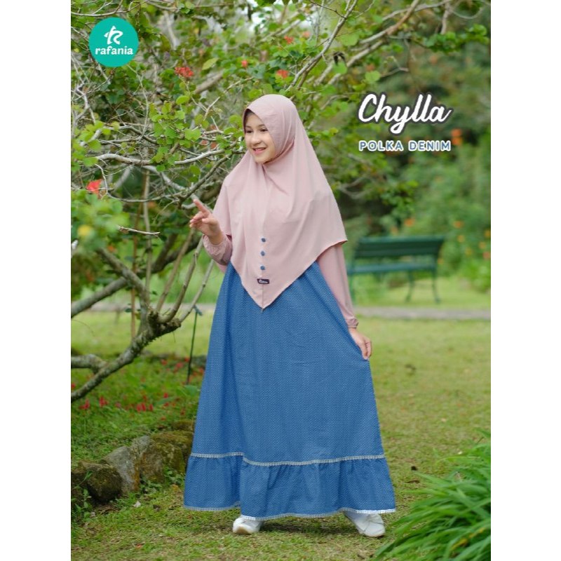 Gamis anak set chylla By Rafania
