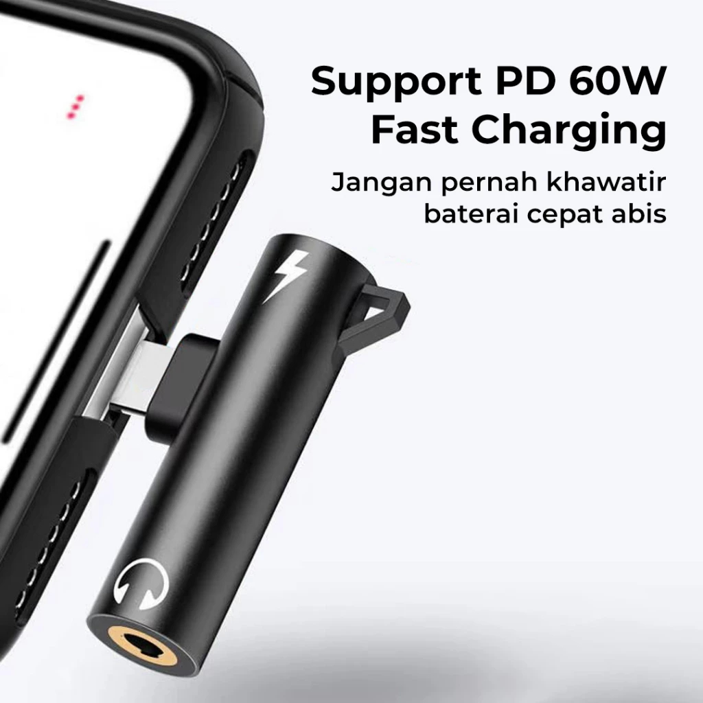 Titon Splitter Type C DAC Chip Jack 3.5mm Audio All Android & Iphone 15 Series