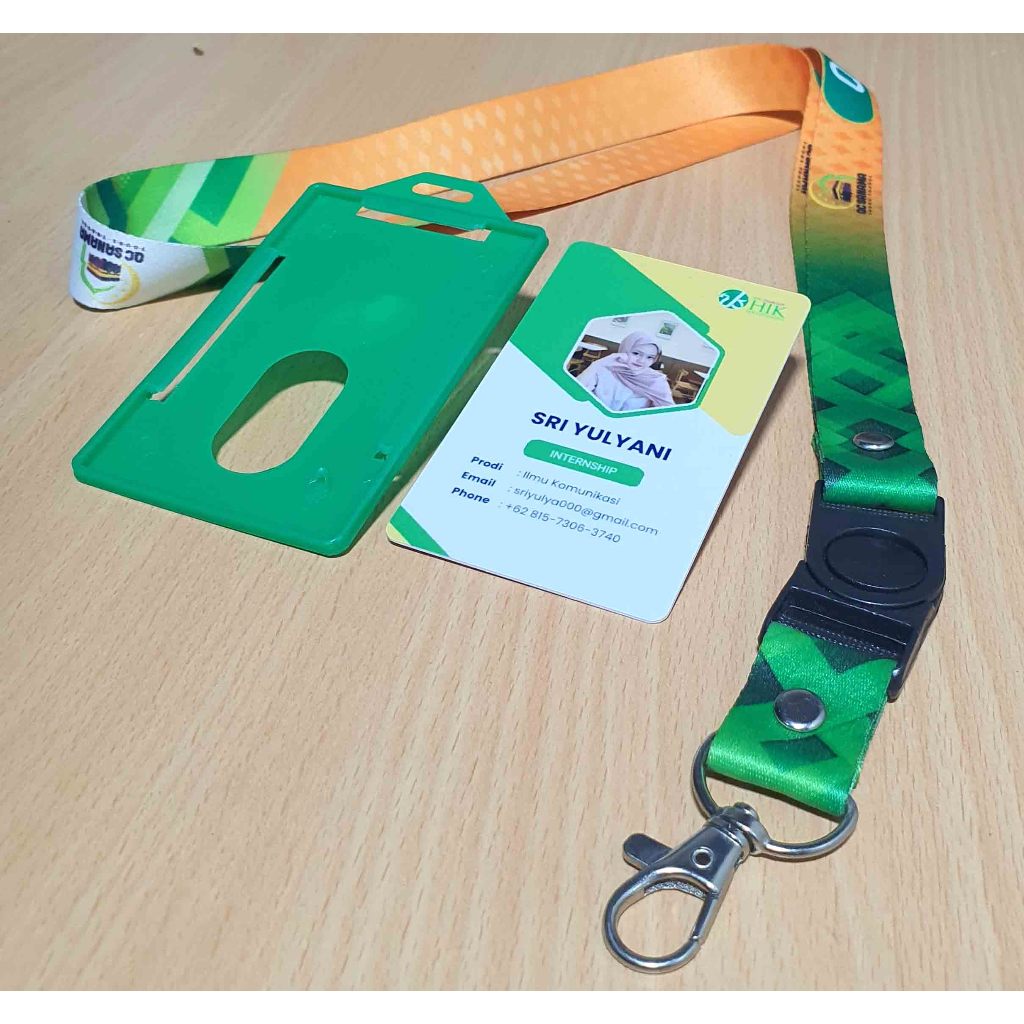 

PAKET LENGKAP CETAK tali lanyard 2cm, IDCARD dan CASE. Min order 10pcs