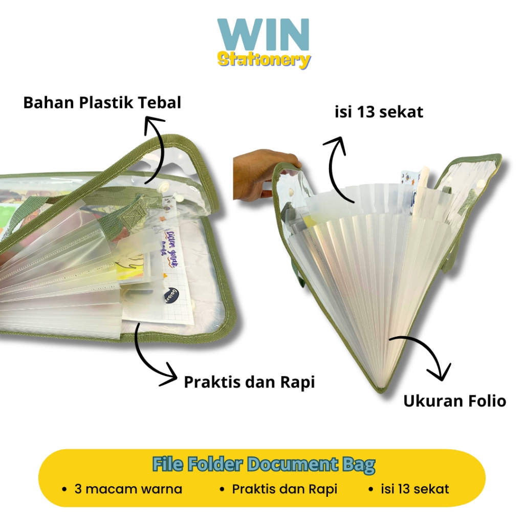 

File Folder Document Bag Pocket Organizer