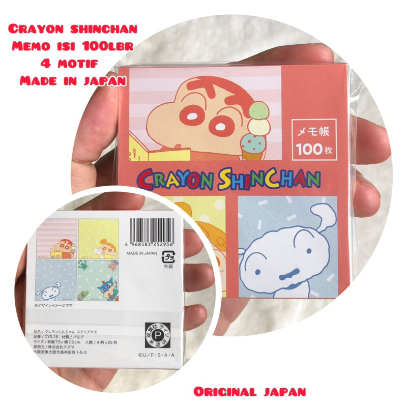

crayon shinchan memo pad isi 100lbr made in japan