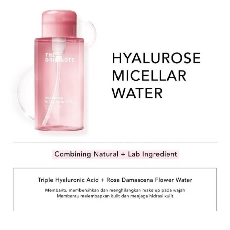The Originote Hyalurose Micellar Water 300ml (Ori official Store)