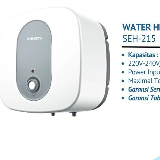 SHIMIZU PEMANAS LISTRIK SEH 215 WATER HEATER SHIMIZU 15L SEH-215