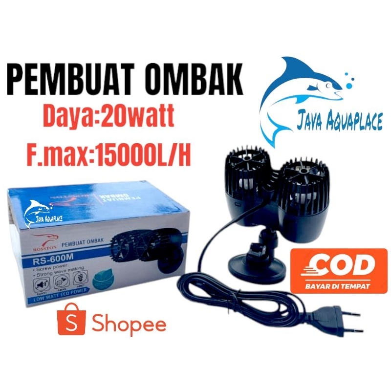 Wave Maker Pembuat Arus Ombak Aquarium Dan Kolam Koi ROSSTON WM 600