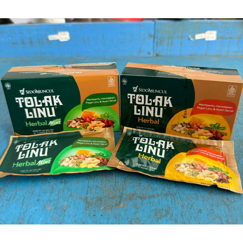 Tolak Linu Herbal Cair Sidomuncul | Tolak Linu Herbal Mint (5 sachet)