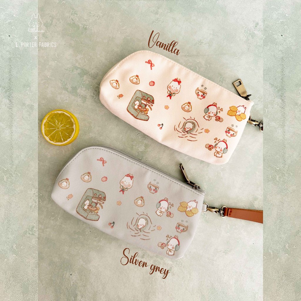 Littlebun X L.Porter Fabrics Daily Wallet/Dompet Canvas/Dompet Lucu